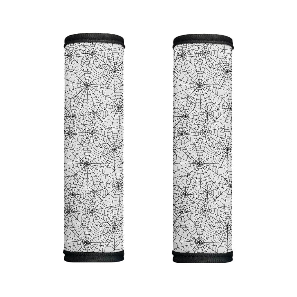 White And Black Spider Web Pattern Print Handle Covers