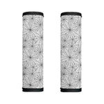 White And Black Spider Web Pattern Print Handle Covers