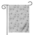 White And Black Spider Web Pattern Print House Flag