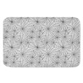 White And Black Spider Web Pattern Print Indoor Door Mat