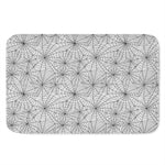 White And Black Spider Web Pattern Print Indoor Door Mat