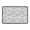 White And Black Spider Web Pattern Print Kitchen Mat