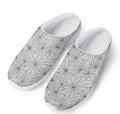 White And Black Spider Web Pattern Print Mesh Casual Shoes
