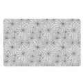 White And Black Spider Web Pattern Print Polyester Doormat