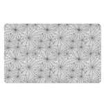 White And Black Spider Web Pattern Print Polyester Doormat