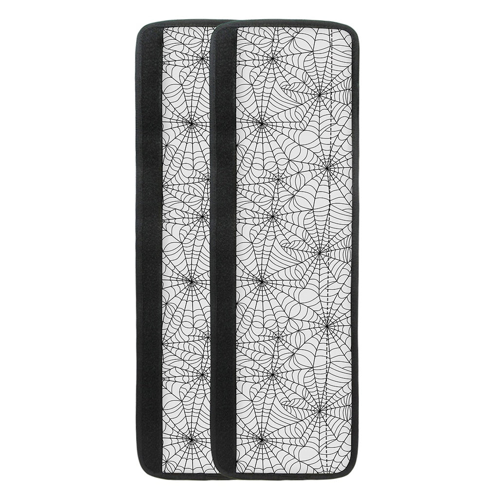 White And Black Spider Web Pattern Print Refrigerator Handle Covers
