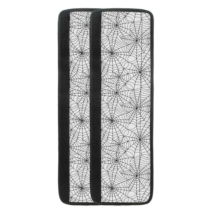 White And Black Spider Web Pattern Print Refrigerator Handle Covers