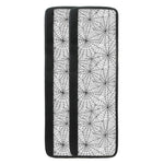White And Black Spider Web Pattern Print Refrigerator Handle Covers