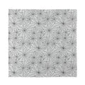 White And Black Spider Web Pattern Print Silk Bandana