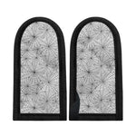 White And Black Spider Web Pattern Print Skillet Handle Cover