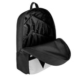 White And Black Star of David Print 17 Inch Backpack