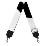 White And Black Star of David Print Bag Strap