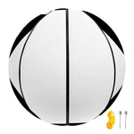 White And Black Star of David Print Basketball