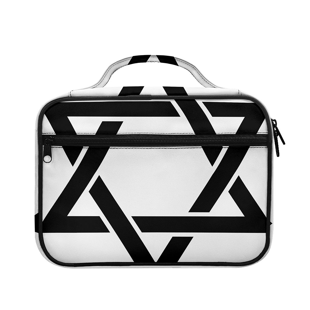 White And Black Star of David Print Briefcase Bible Bag
