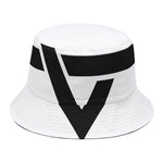 White And Black Star of David Print Bucket Hat