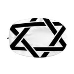 White And Black Star of David Print Car Side Mirror Covers
