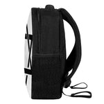 White And Black Star of David Print Casual Backpack