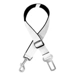 White And Black Star of David Print Dog Seat Belt