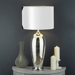 White And Black Star of David Print Drum Lamp Shade