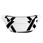 White And Black Star of David Print Fanny Pack