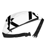 White And Black Star of David Print Fanny Pack