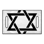 White And Black Star of David Print Golf Cart Seat Cover