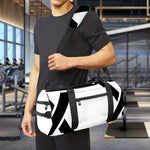 White And Black Star of David Print Gym Bag