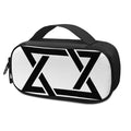 White And Black Star of David Print Portable Cooler Travel Case