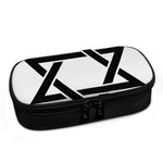 White And Black Star of David Print Insulin Cooler Travel Case