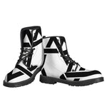 White And Black Star of David Print Backpack