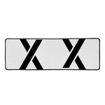 White And Black Star of David Print Long Kitchen Mat