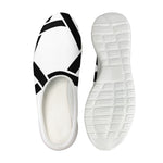 White And Black Star of David Print Mesh Casual Shoes