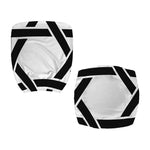 White And Black Star of David Print Office Chair Cover