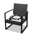 White And Black Star of David Print Outdoor Seat Cushion Cover