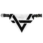 White And Black Star of David Print Over The Collar Dog Bandana