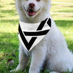 White And Black Star of David Print Over The Collar Dog Bandana