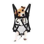 White And Black Star of David Print Pet Carrier Backpack