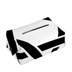 White And Black Star of David Print Rectangle Tissue Box Cover