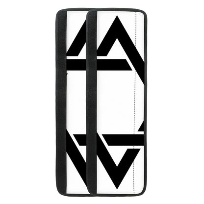 White And Black Star of David Print Refrigerator Handle Covers