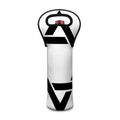 White And Black Star of David Print Single Neoprene Wine Tote