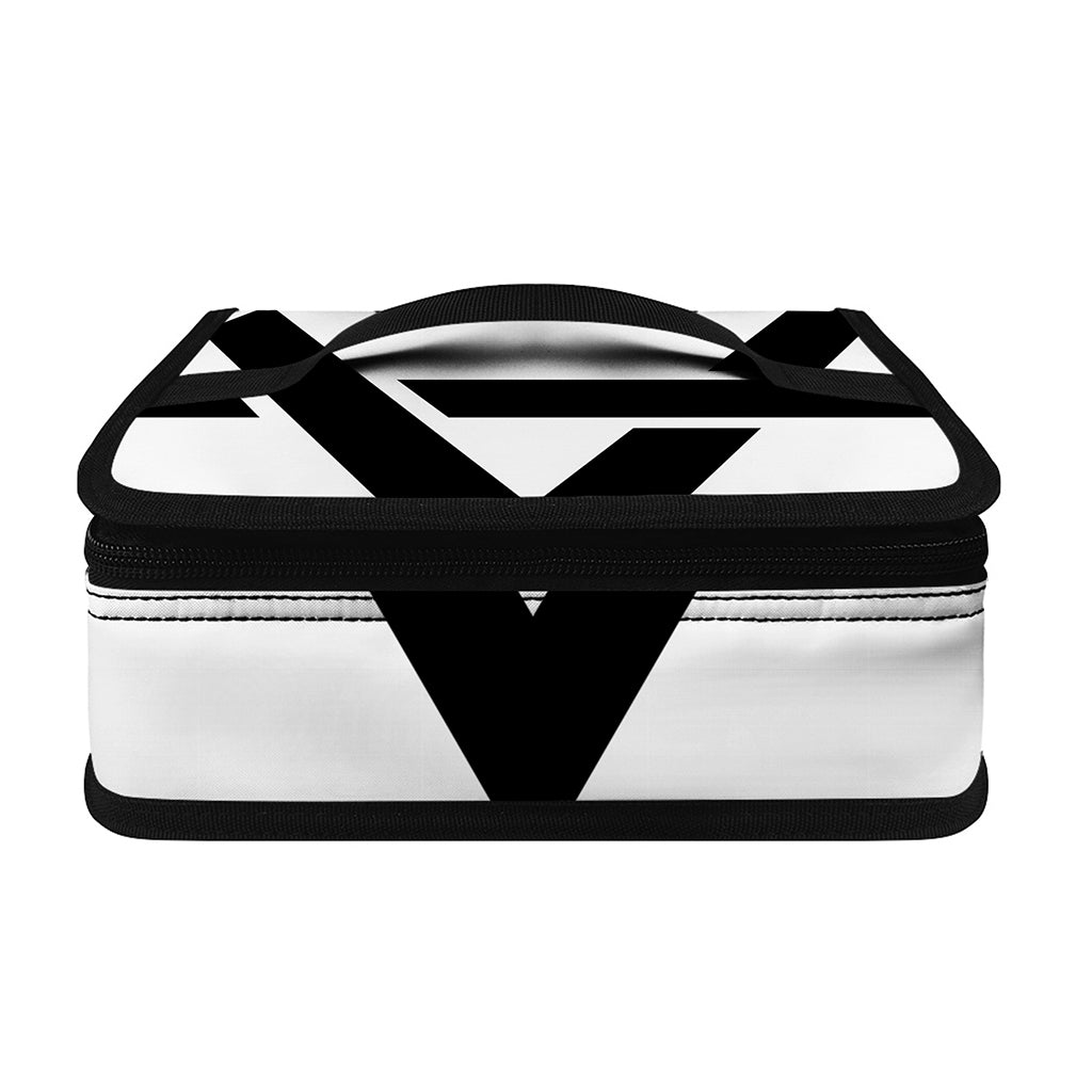 White And Black Star of David Print Small Lunch Bag