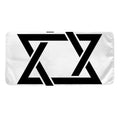 White And Black Star of David Print Towel