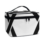 White And Black Star of David Print Travel Makeup Bag