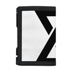 White And Black Star of David Print Trifold Wallet