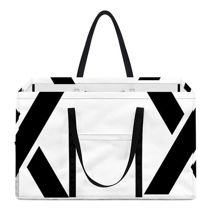 White And Black Star of David Print Utility Tote Bag