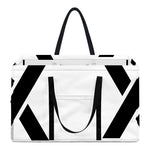 White And Black Star of David Print Utility Tote Bag