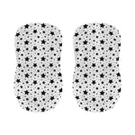 White And Black Star Pattern Print Bar Stool Covers