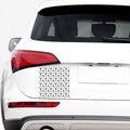 White And Black Star Pattern Print Car Sticker
