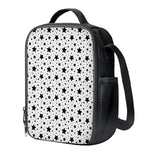 White And Black Star Pattern Print Crossbody Lunch Bag