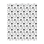 White And Black Star Pattern Print Curtain
